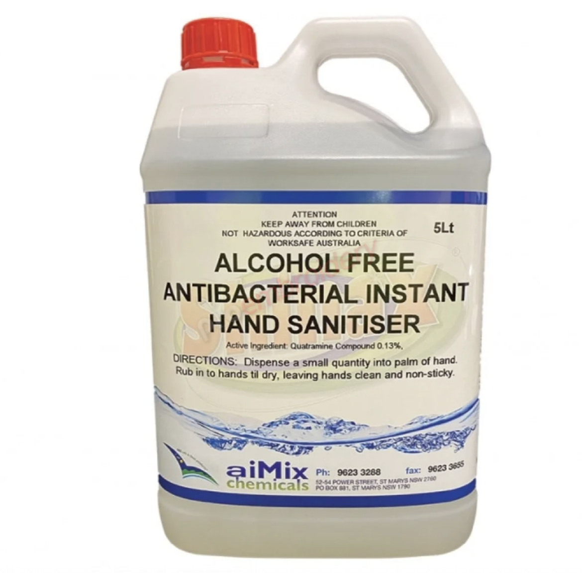 Picture of HAND SANITISER ALCOHOL FREE 5LTR AIMIX