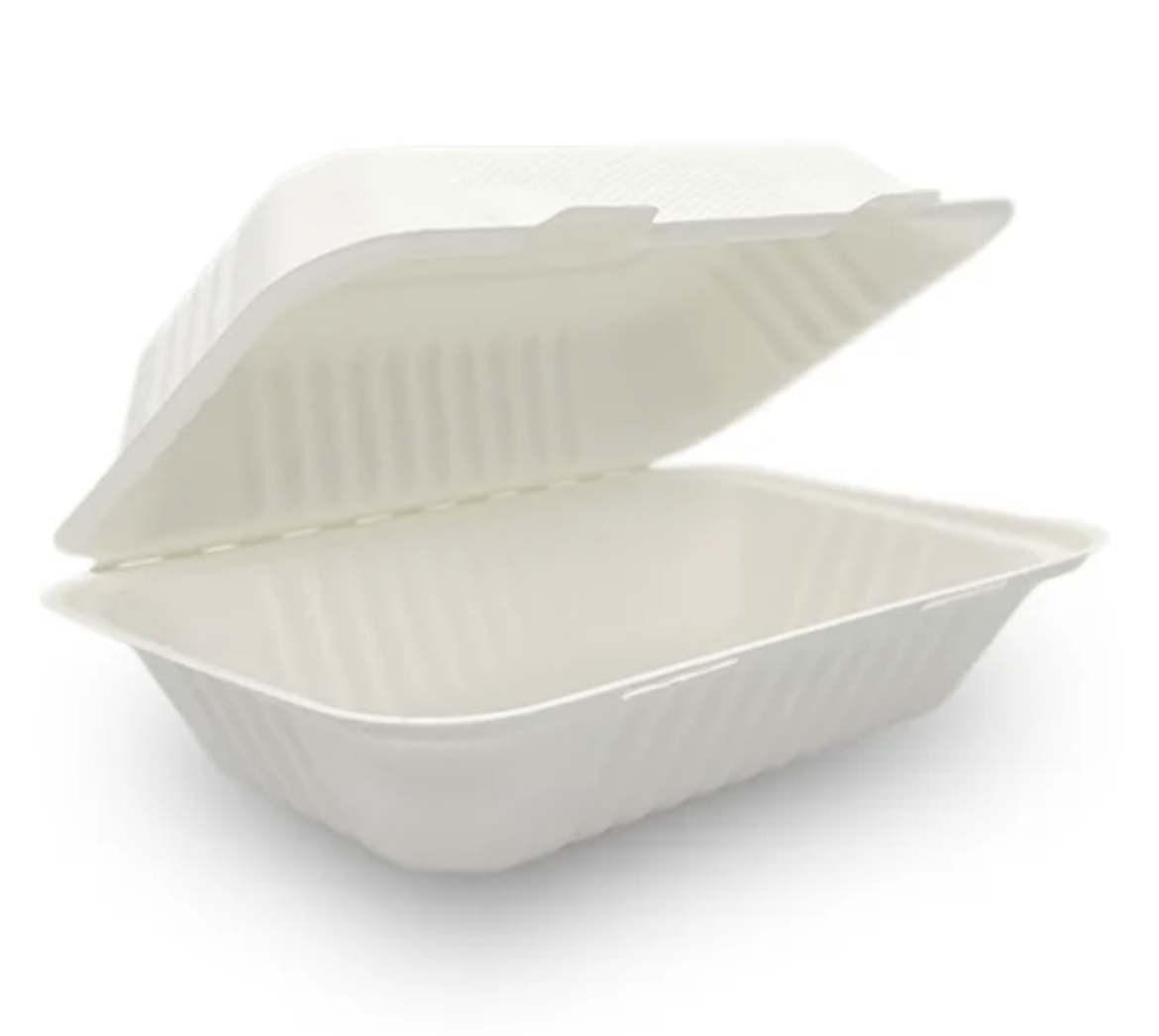 Picture of SNACK BOX SUGARCANE 230x150x80 (9x6x3in) NATURAL 250/CTN