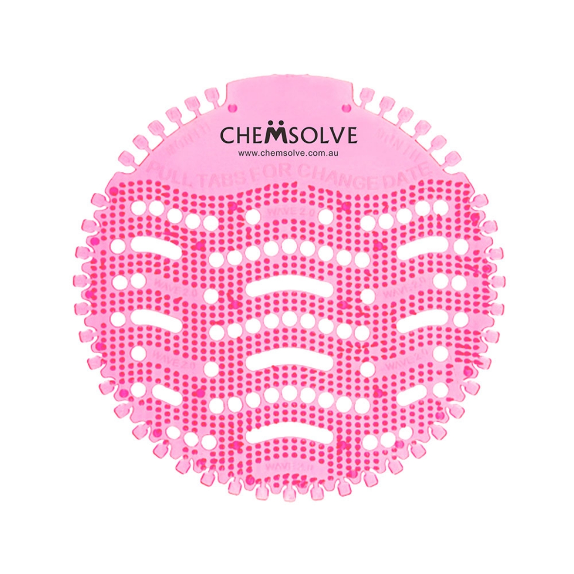 Picture of WAVE 2.0 URINAL SCREEN CUCUMBER MELON (PINK) 12/PACK
