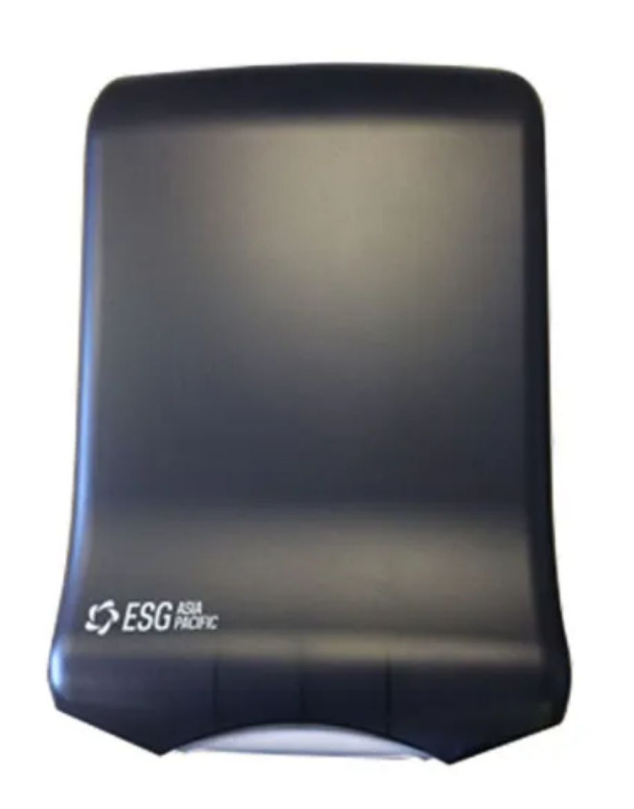Picture of DISPENSER, INTERLEAF MULTIFOLD HIGH CAPACITY BLACK TRANSLUCENT ESG
