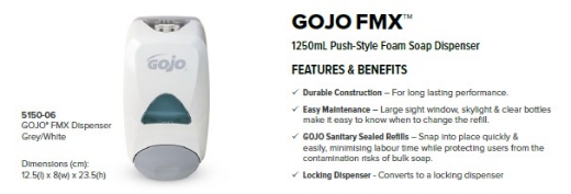 Picture of DISPENSER, SOAP MANUAL GOJO WHITE