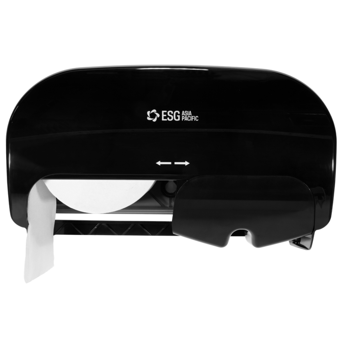 Picture of DISPENSER, TOILET PAPER ESG 2-ROLL CONTROLLED-USE - BLACK