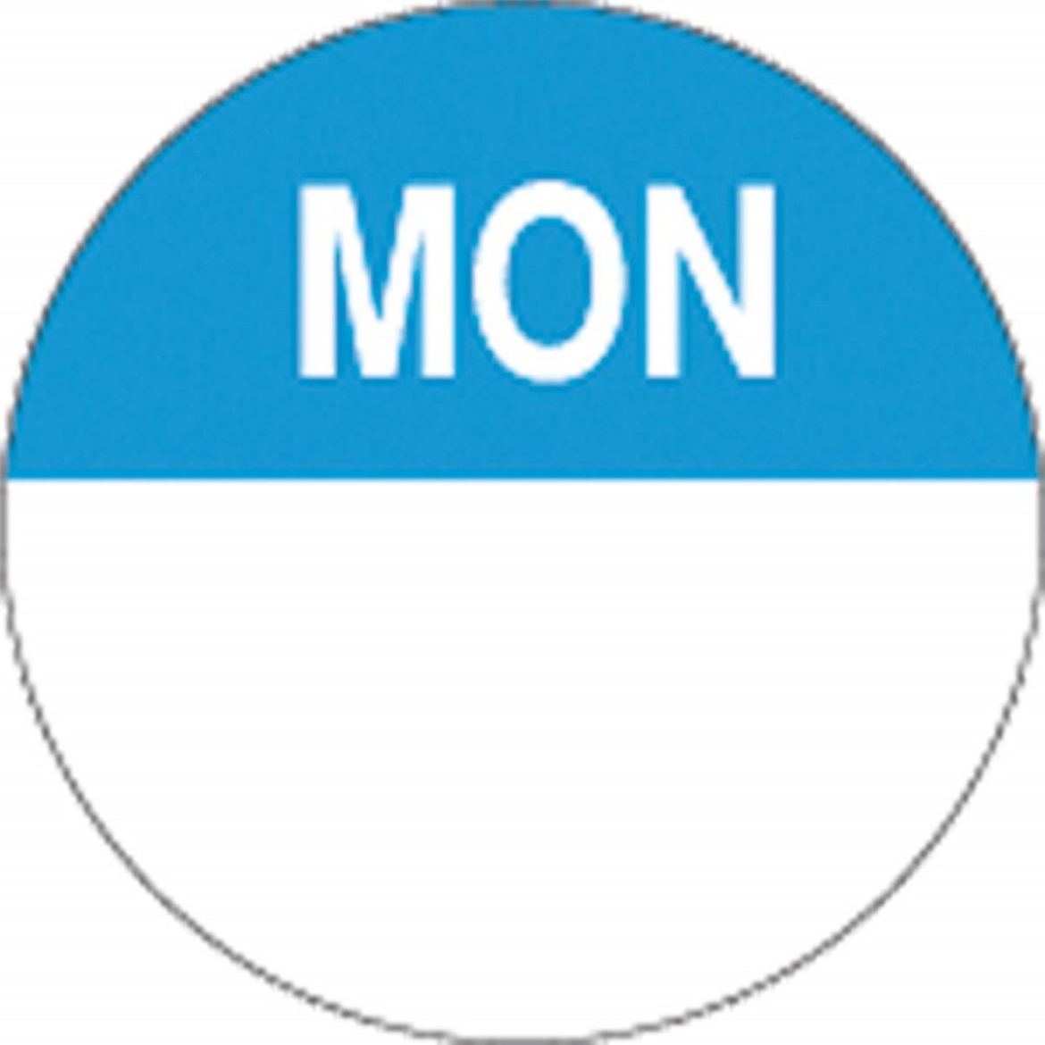 Picture of 10781 DAYDOT DAY OF WEEK 24MM CIRCLES MONDAY 1000/ROLL