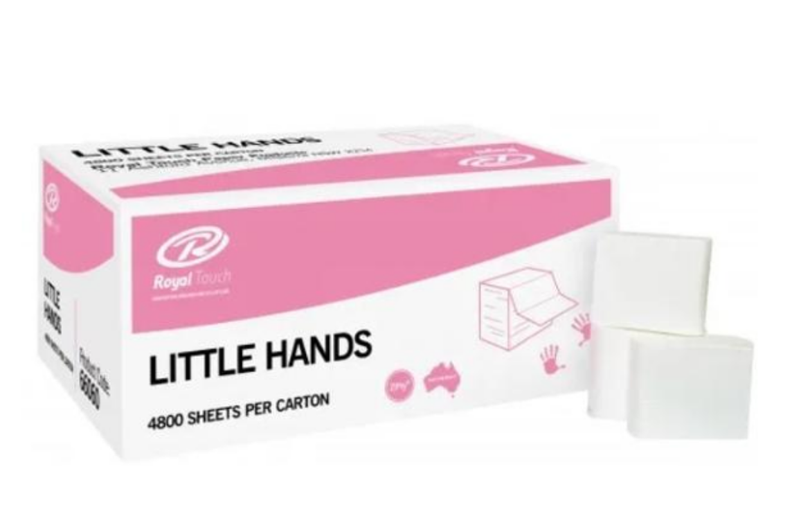 Picture of INTERLEAF, LITTLE HANDS 11x20.5cm ROYAL TOUCH 4800/CTN