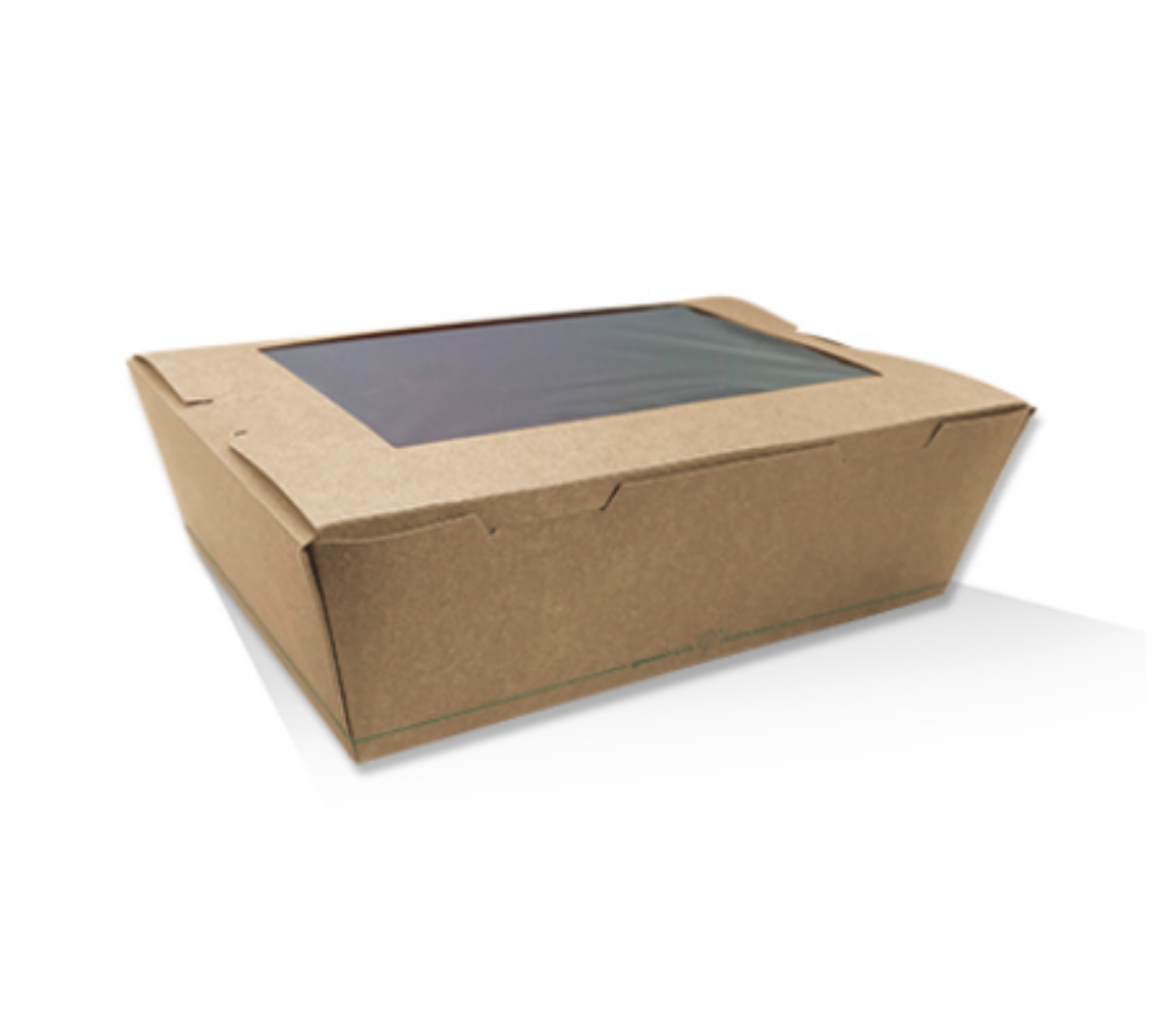 Picture of LUNCH BOX WITH PLA WINDOW LARGE 200/CTN