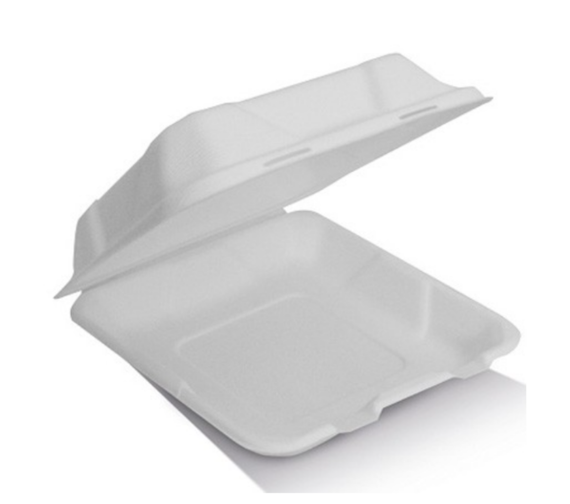 Picture of DINNER BOX, SUGARCANE 8" SMALL 200/CTN