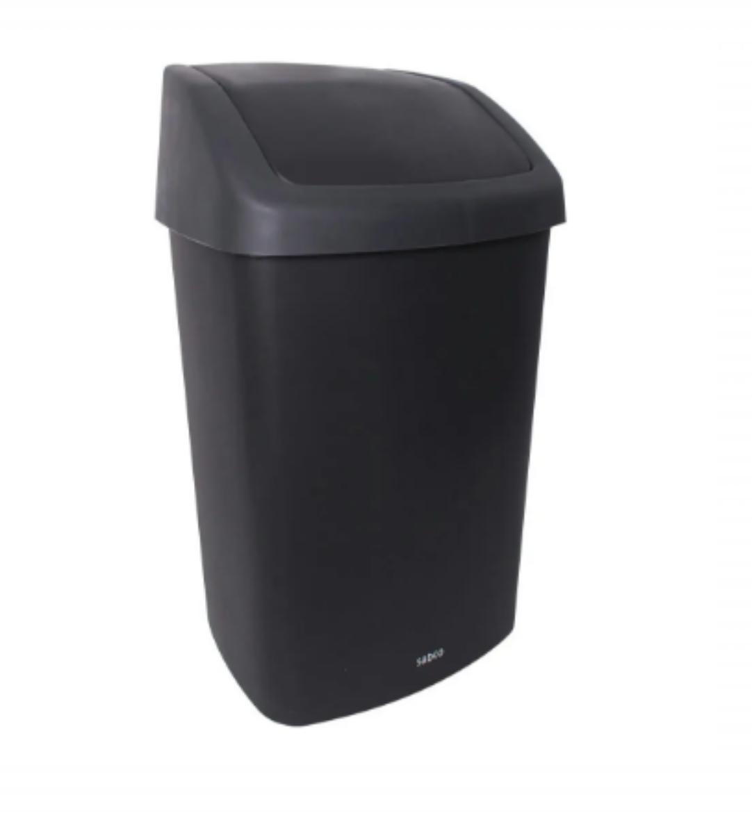 Picture of RUBBISH BIN GREY 50LTR SABCO W/SWING LID