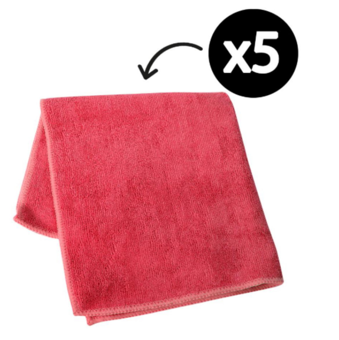 Picture of WIPES, M'FIBRE RED 5/PACK