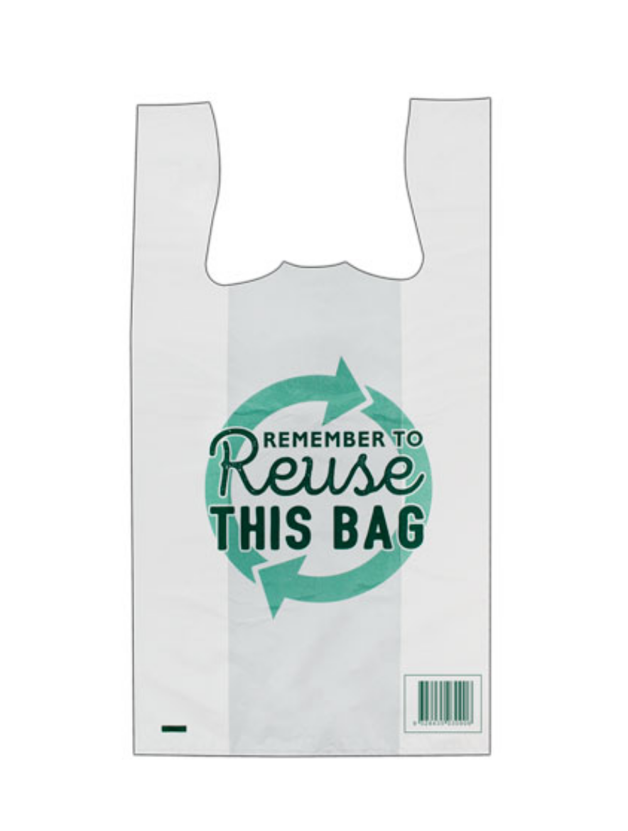 Picture of BAG, SINGLET REUSABLE PRINTED 37UM LARGE 290x530x150 100PACK