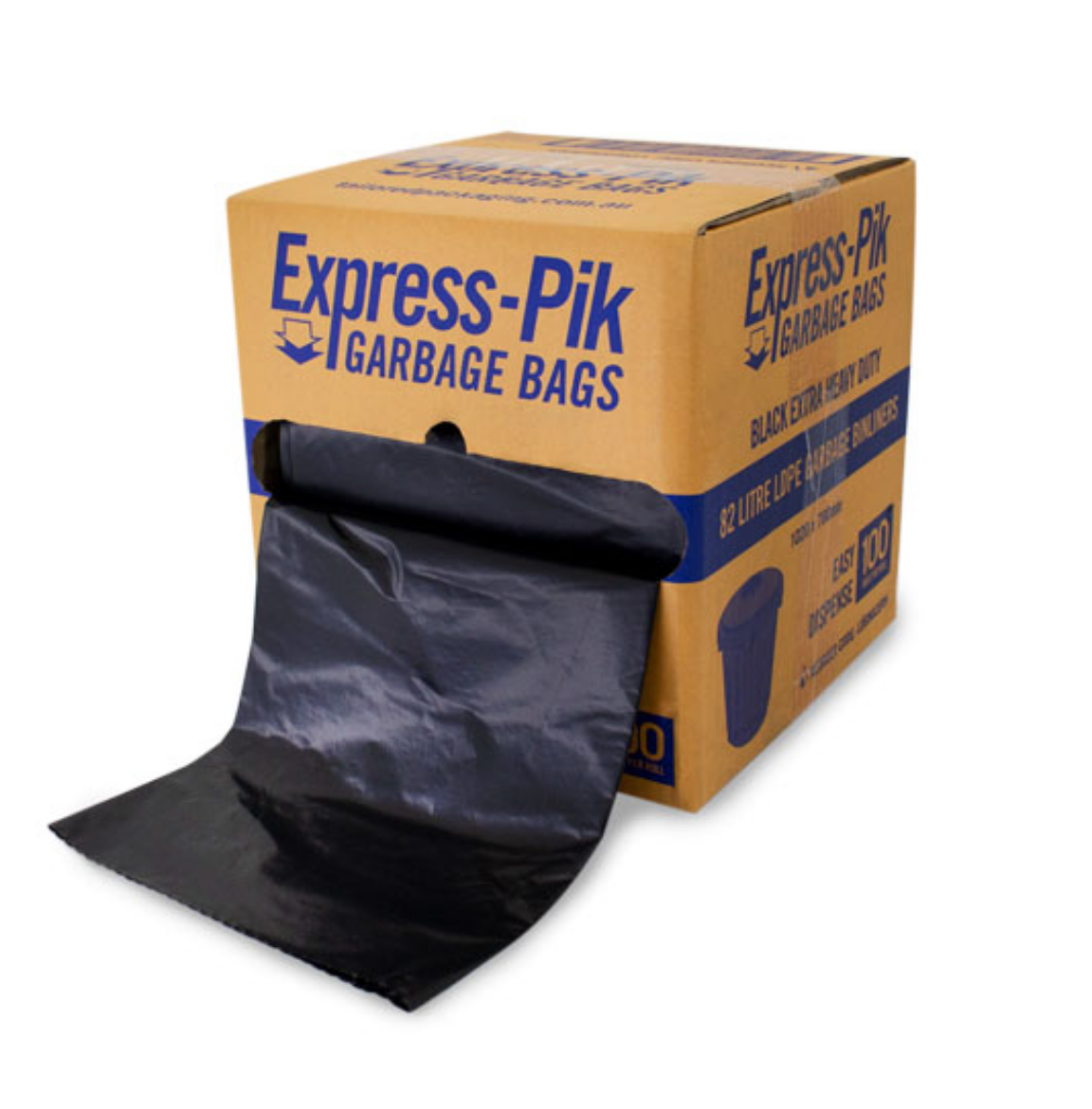 Picture of BIN LINER 82LTR BLACK ROLL EXTRA HEAVY DUTY EXPRESS PIK LDPE 100/CTN