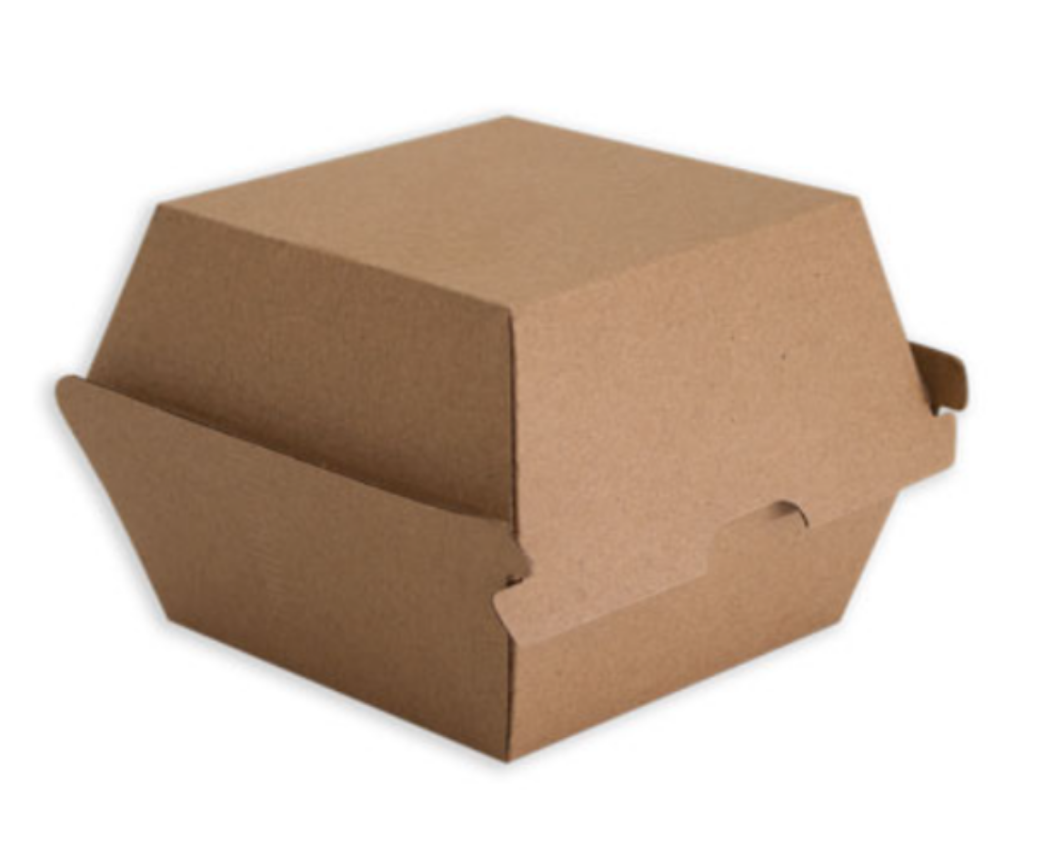 Picture of BURGER BOX, KRAFT 110x100x105 LARGE 250/CTN