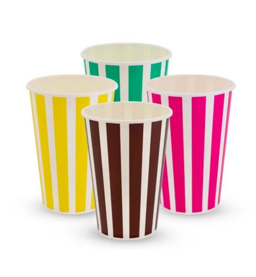 Picture of CUP, 16oz MILKSHAKE CANDY STRIPE 50/PACK