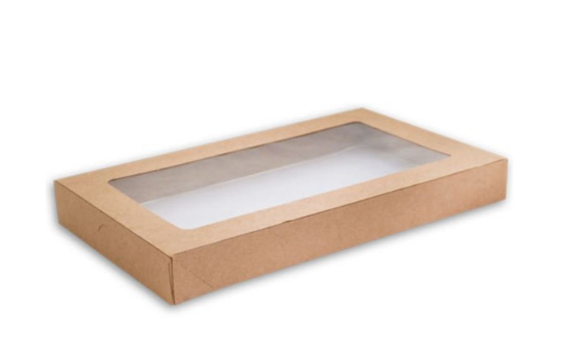 Picture of LID, CATERING TRAY KRAFT EXTRA SMALL 155x258x30 100/CTN