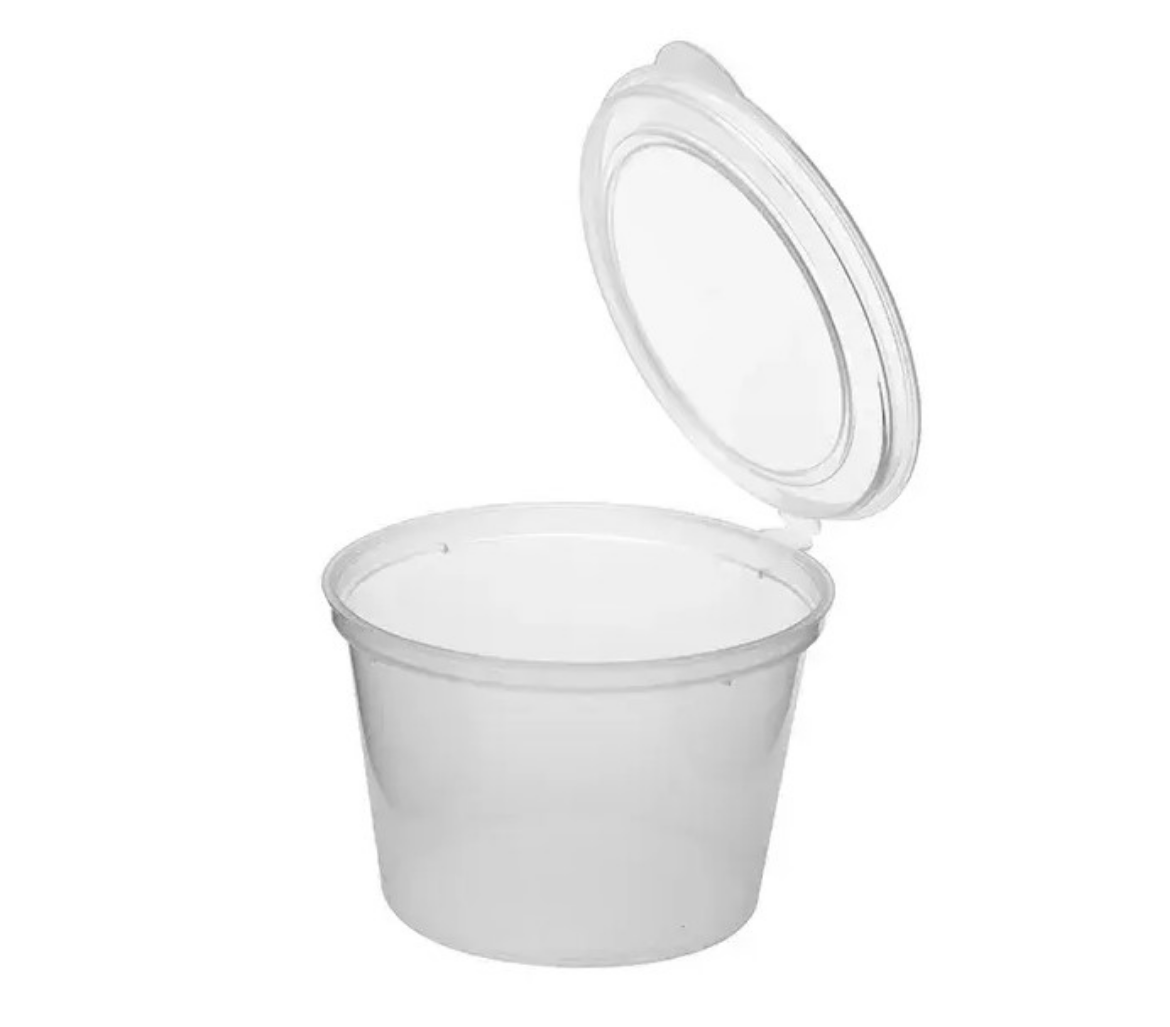 Picture of PORTION CUP 70ml HINGED LID 50/PACK