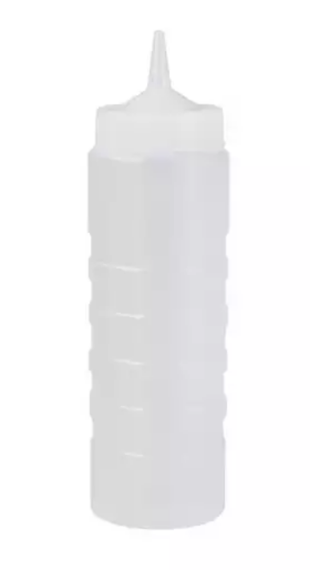Picture of BOTTLE, SAUCE 750ml CLEAR WIDE MOUTH GRADUATED