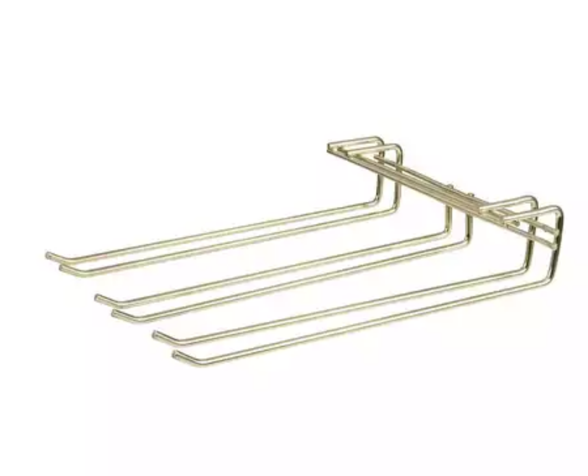 Picture of GLASS HANGER TRIPLE ROW BRASS 270X220MM