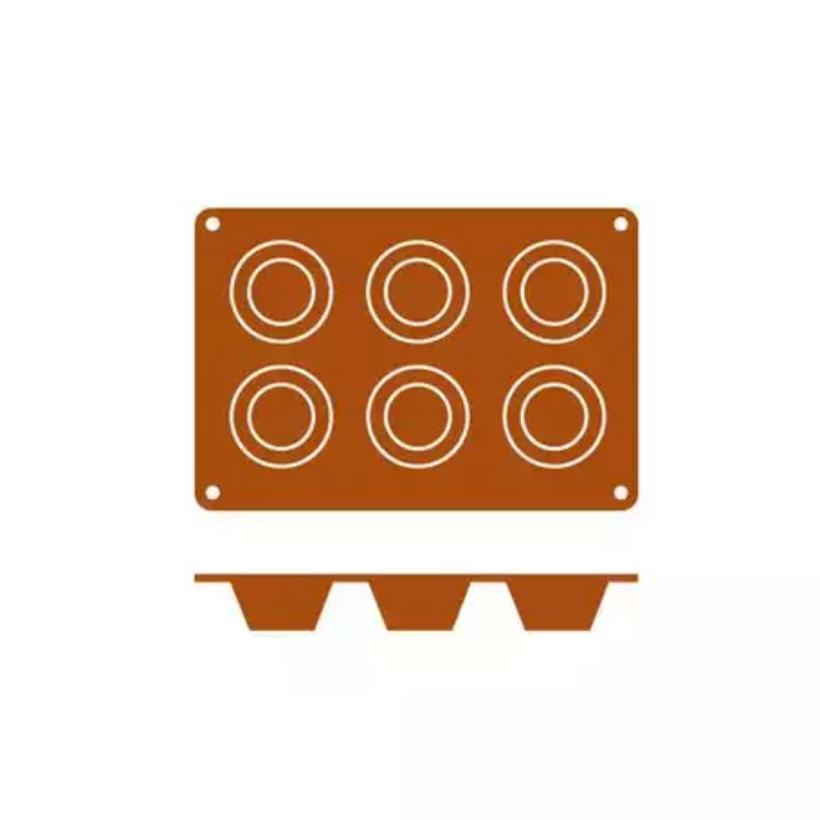 Picture of SILICON MOULD-MUFFIN | 6-CUP