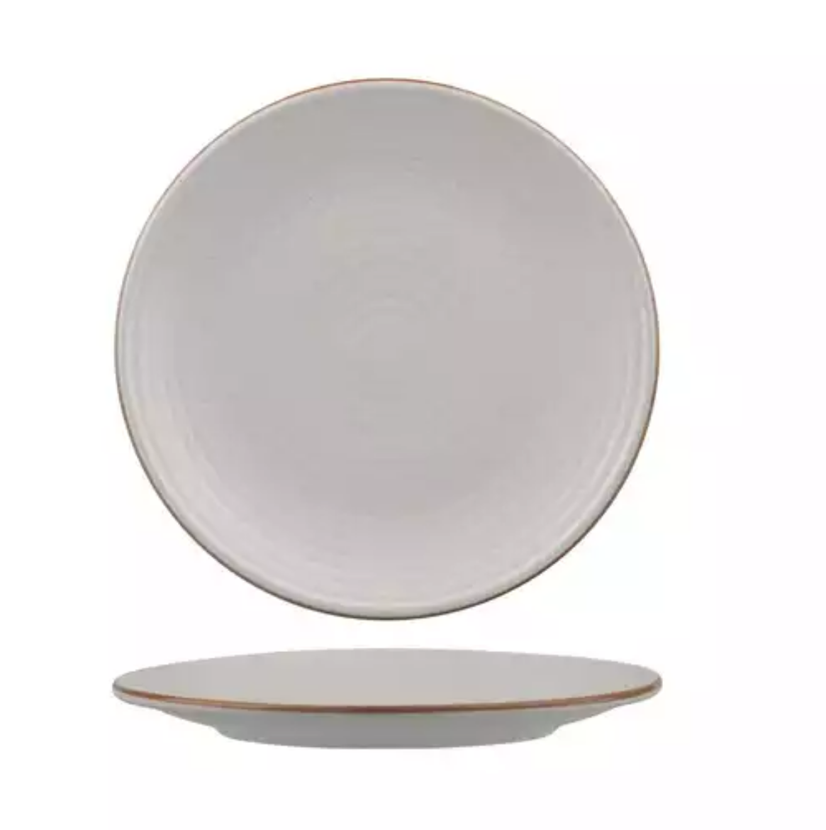Picture of ZUMA COUPE PLATE RIBBED 210MM - MINERAL 12/CTN
