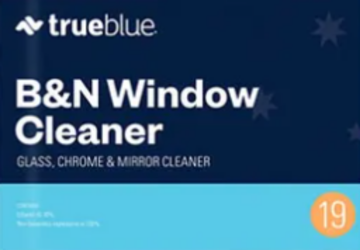 Picture of LABEL - B&N WINDOW CLEANER TRUE BLUE