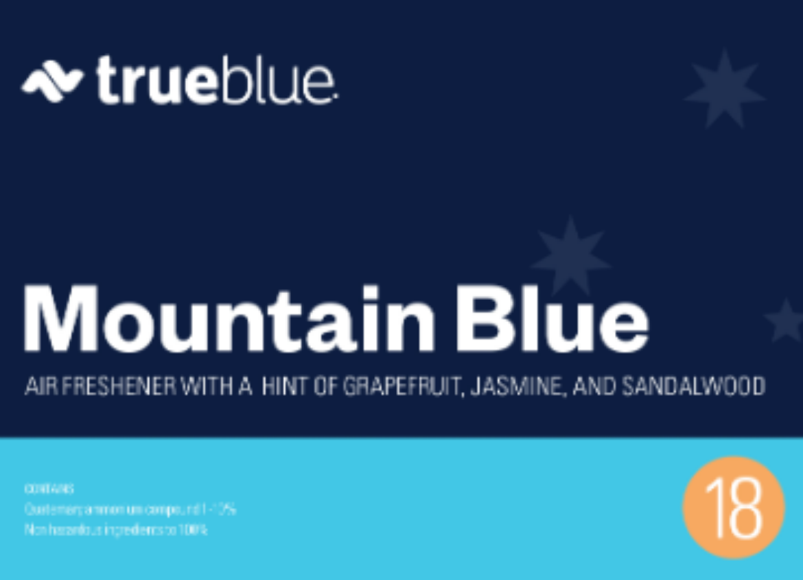Picture of LABEL - MOUNTAIN BLUE TRUE BLUE