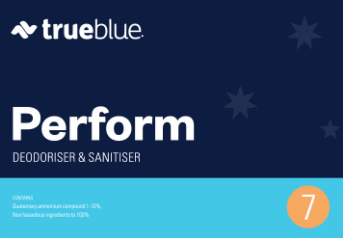Picture of LABEL - PERFORM TRUE BLUE