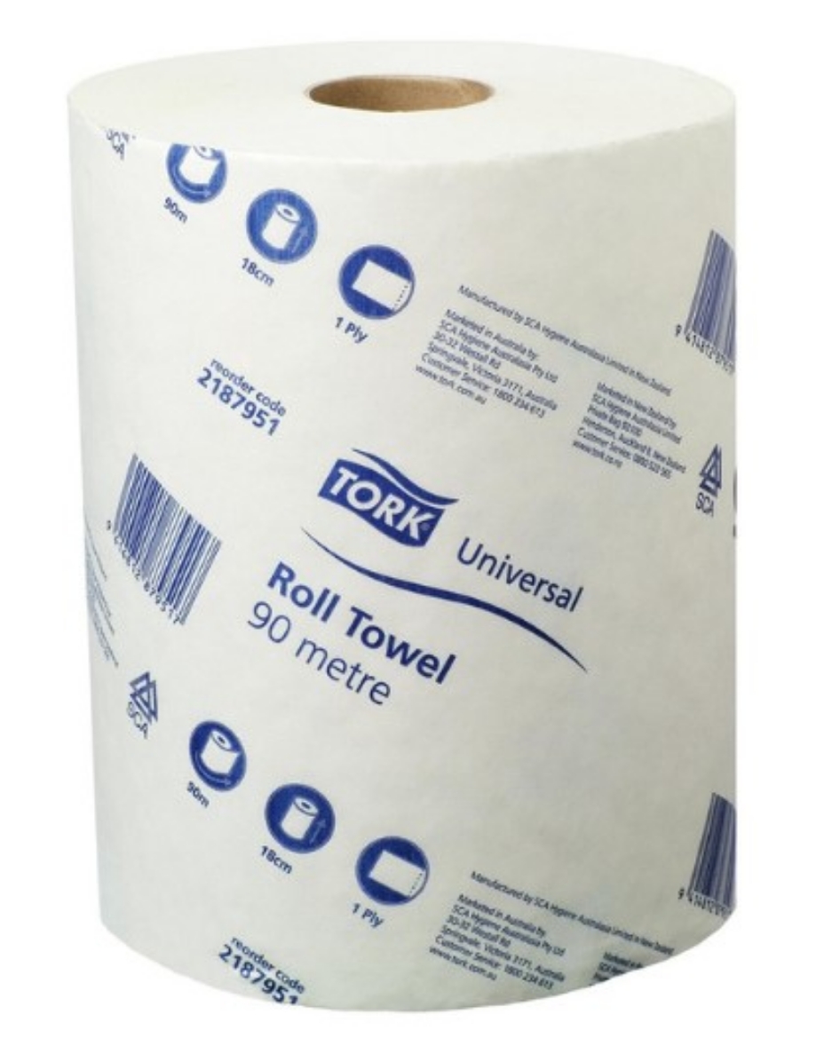 Picture of ROLL TOWEL 90MTR WHITE TORK 16/CTN