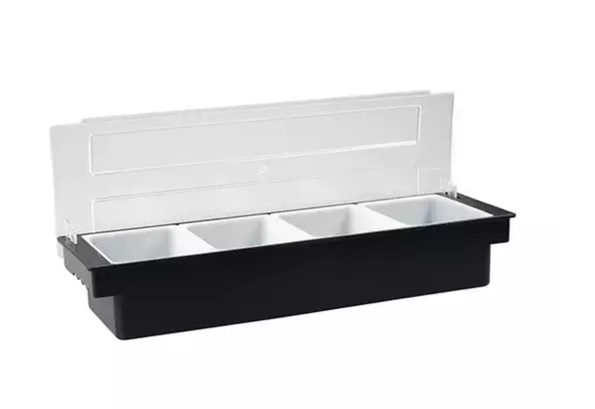Picture of 4 COMPARTMENT CONDIMENT DISPENSER-BLACK