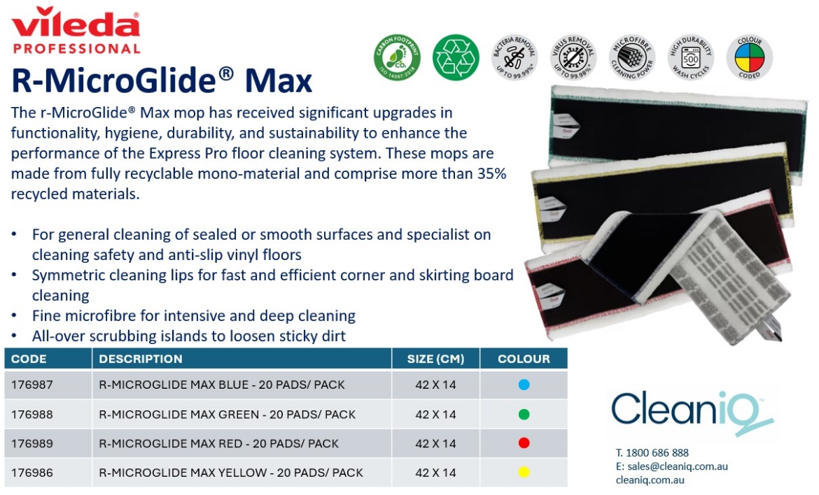 Picture of R-MICROGLIDE MAX MOP PAD - BLUE 20/PACK
