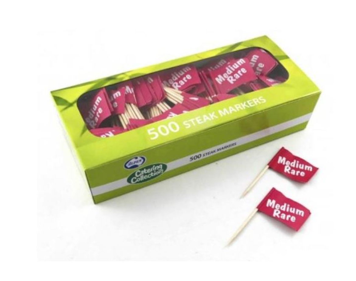 Picture of STEAK MARKER FLAG MEDIUM RARE 500/PACK
