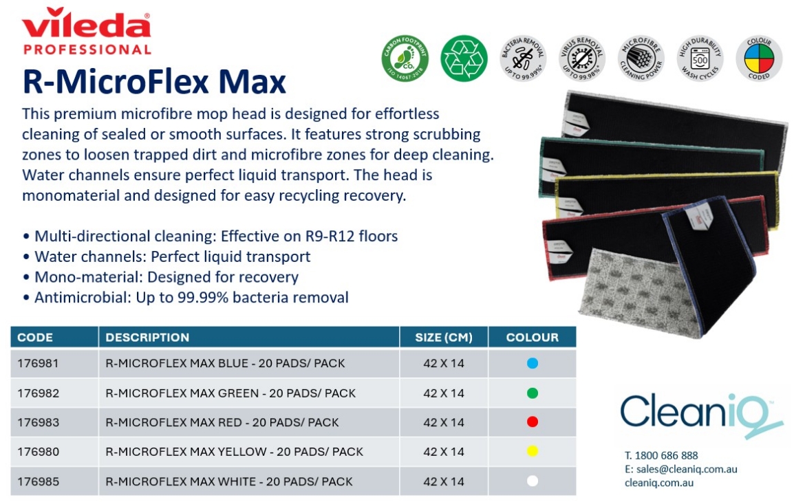 Picture of R-MICROFLEX MAX MOP PADS - WHITE 20/PACK