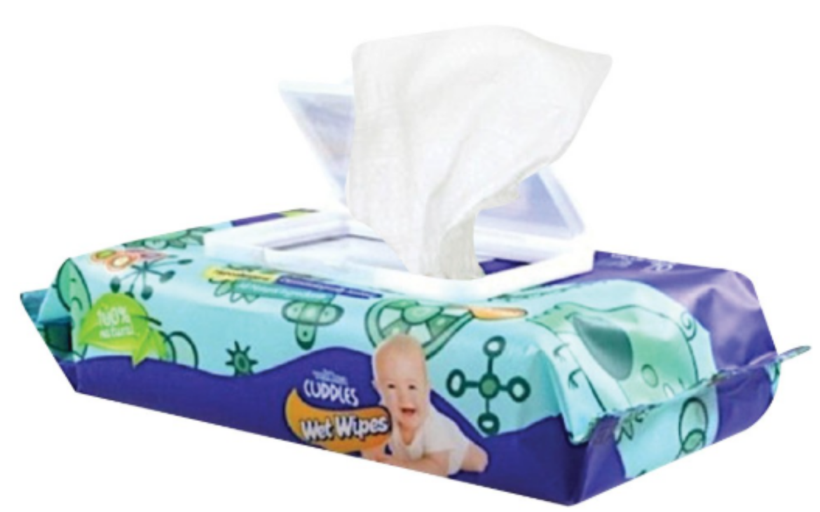 Picture of VELONA CUDDLES BABY WIPES FRAGRANCE FREE 70 SHEETS/PKT 8/CTN